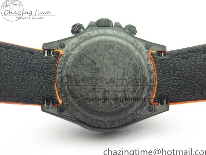 MiroTime 0321 Daytona DIW Carbon Noob 1:1 Best Edition Black Orange Dial on Orange Nylon Strap SA TopPick 2586